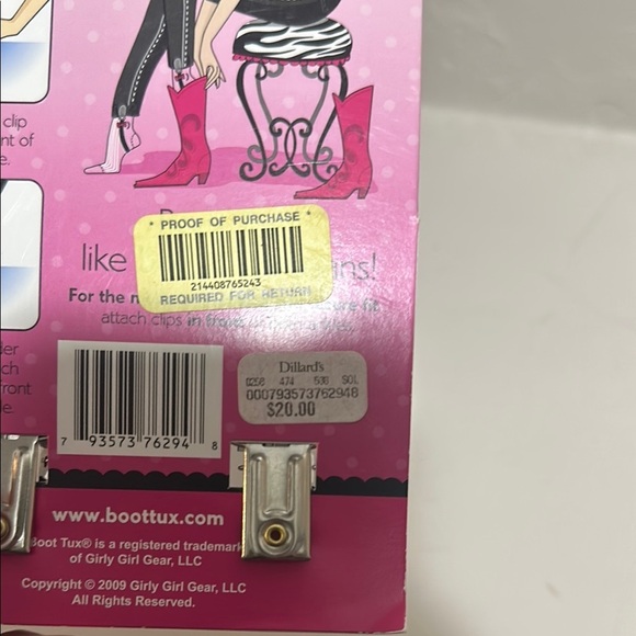 Black and Pink Boot Straps - Picture 4 of 4